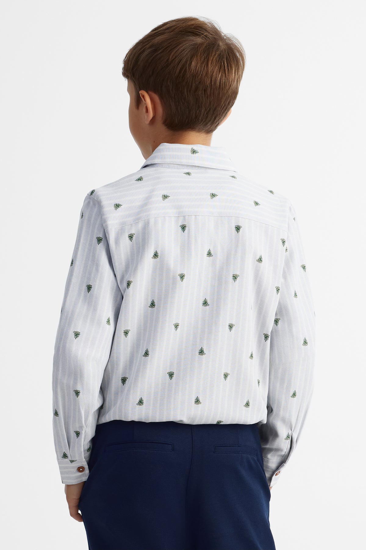 Chemise à manches longues - Ado garçon && BLEU MULTI