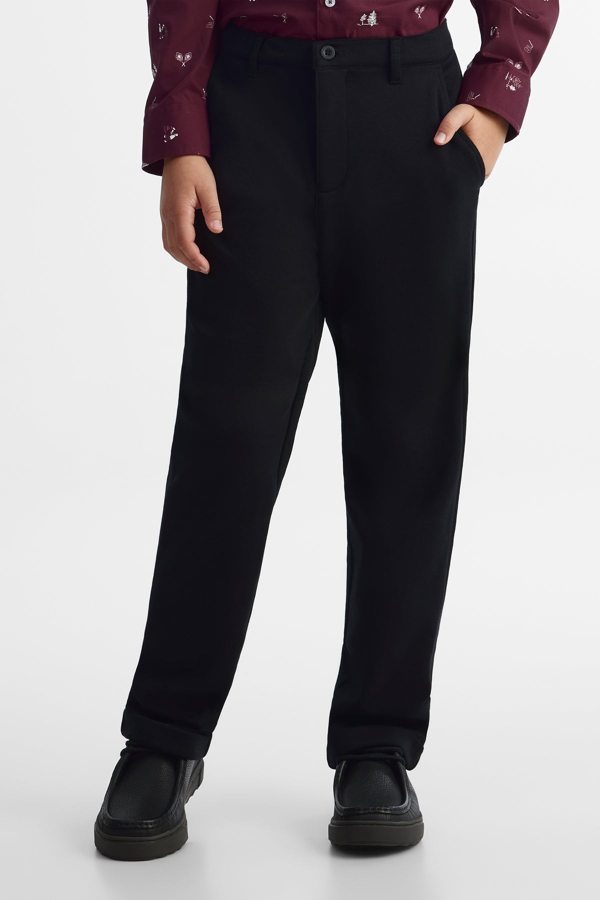 Pantalon extensible - Ado garçon && NOIR