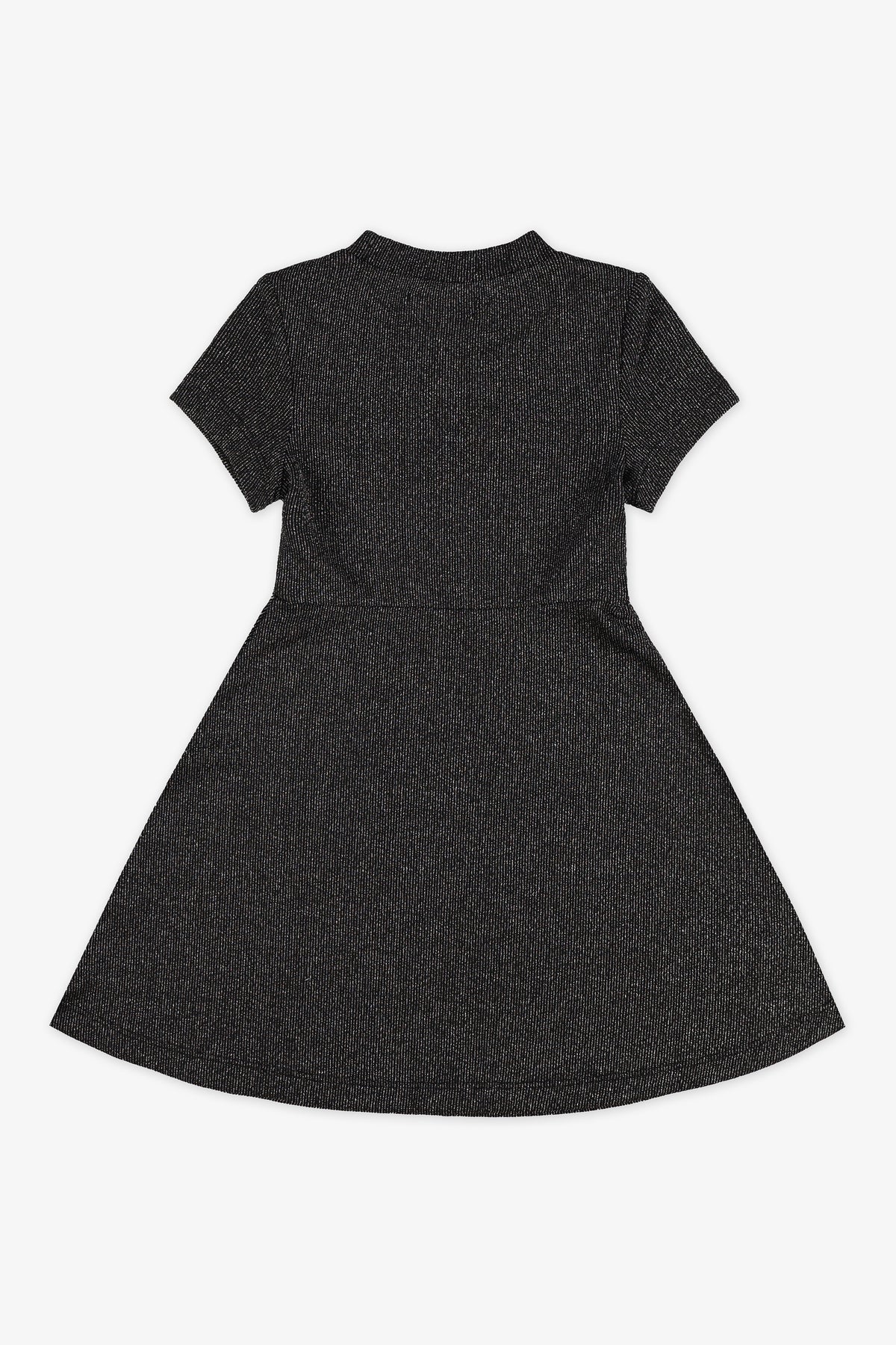 Robe côtelée - Enfant fille && NOIR
