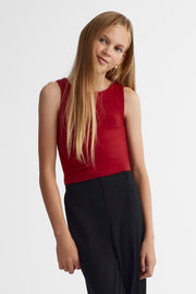 Camisole extensible - Ado fille && ROUGE