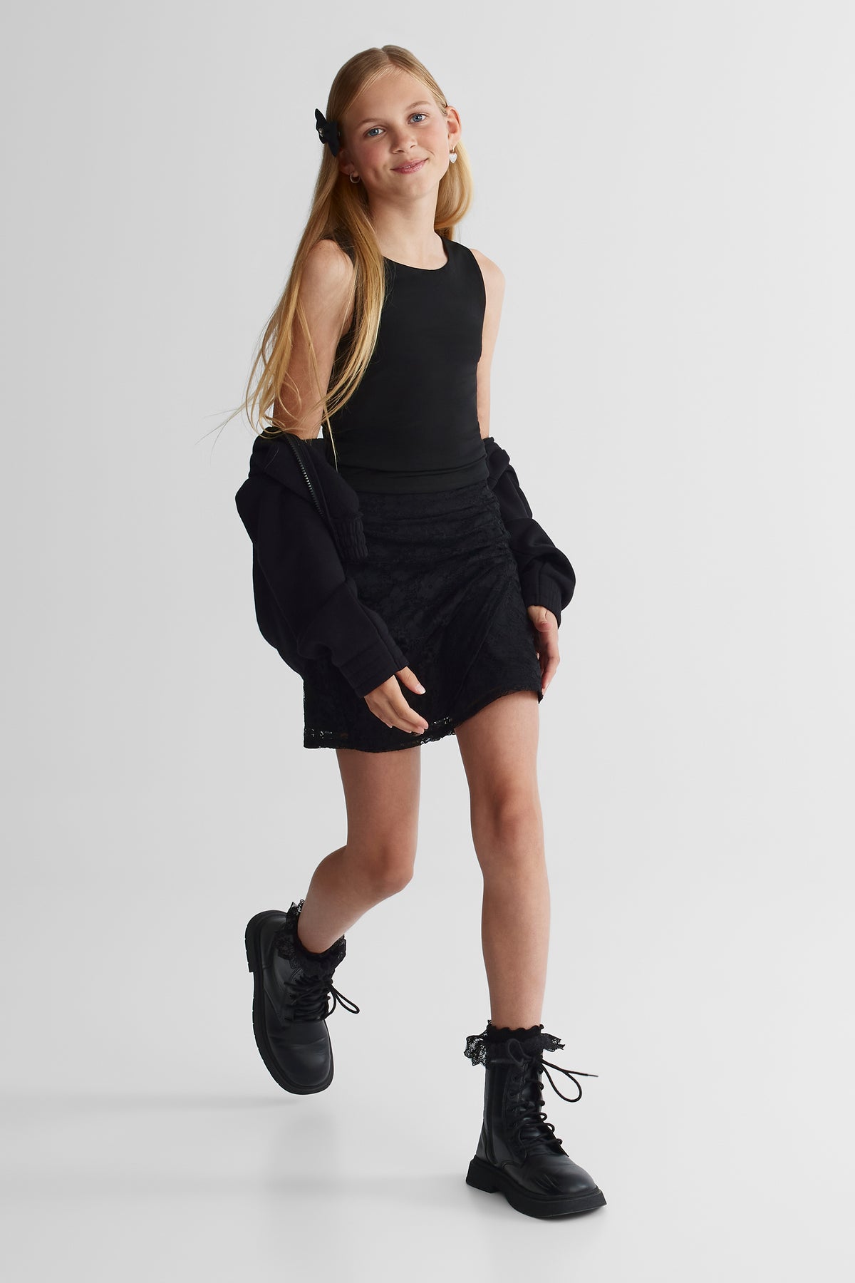 Camisole extensible - Ado fille && NOIR