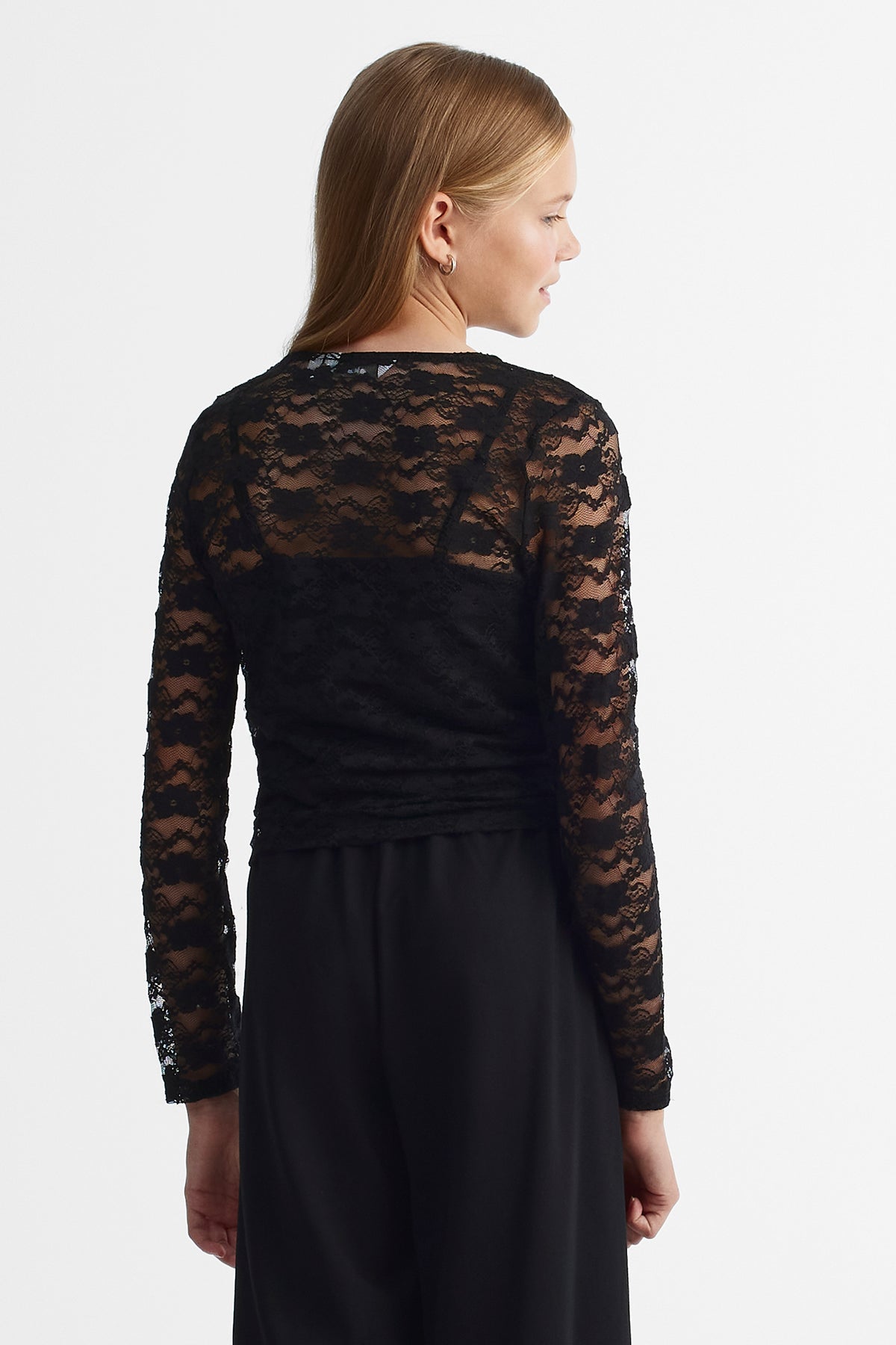 Chandail léger extensible - Ado fille && NOIR