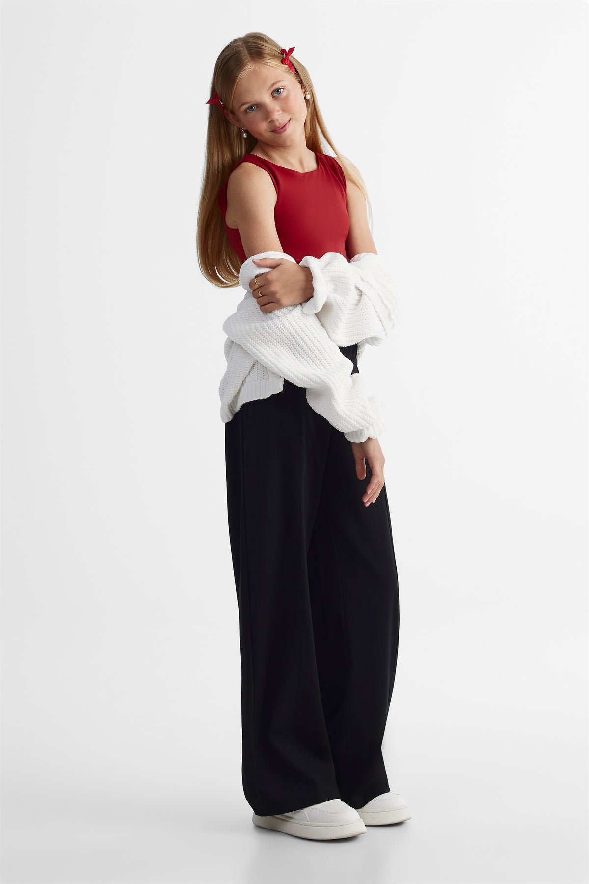 Pantalon extensible - Ado fille && NOIR