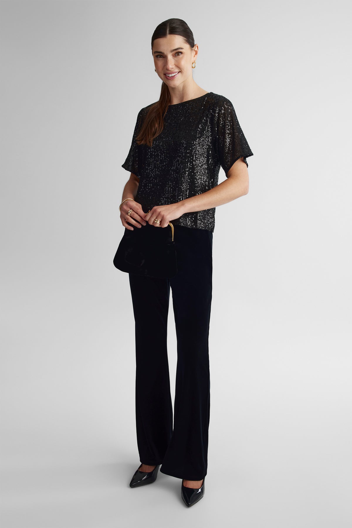 T-shirt extensible - Femme && NOIR