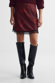 Jupe - Femme && BOURGOGNE MULTI