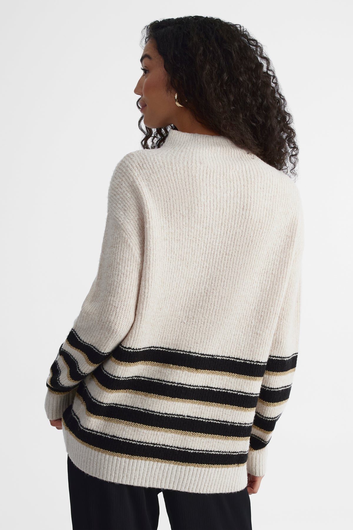 Chandail en tricot extensible - Femme && OATMEAL