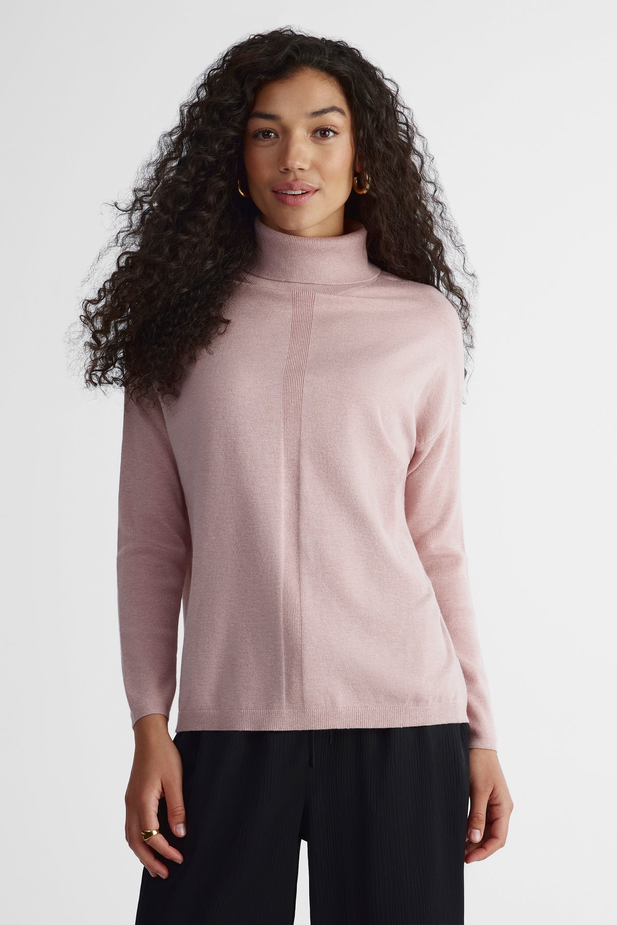 Chandail en tricot - Femme && VIEUX ROSE