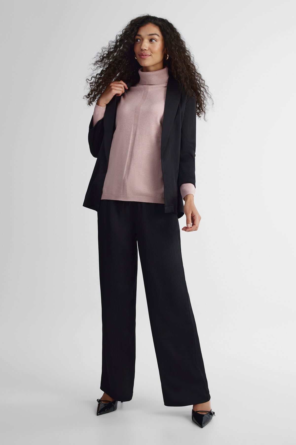 Chandail en tricot - Femme && VIEUX ROSE