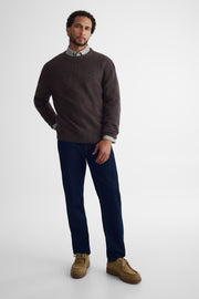 Chandail en tricot extensible - Homme && RAISIN