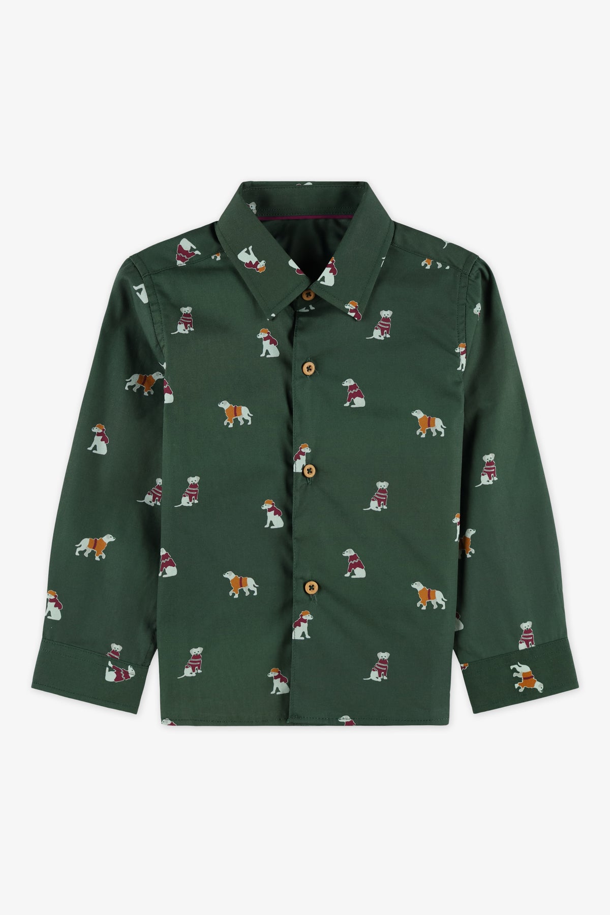 Chemise imprimée - Bébé garçon && VERT/MULTI