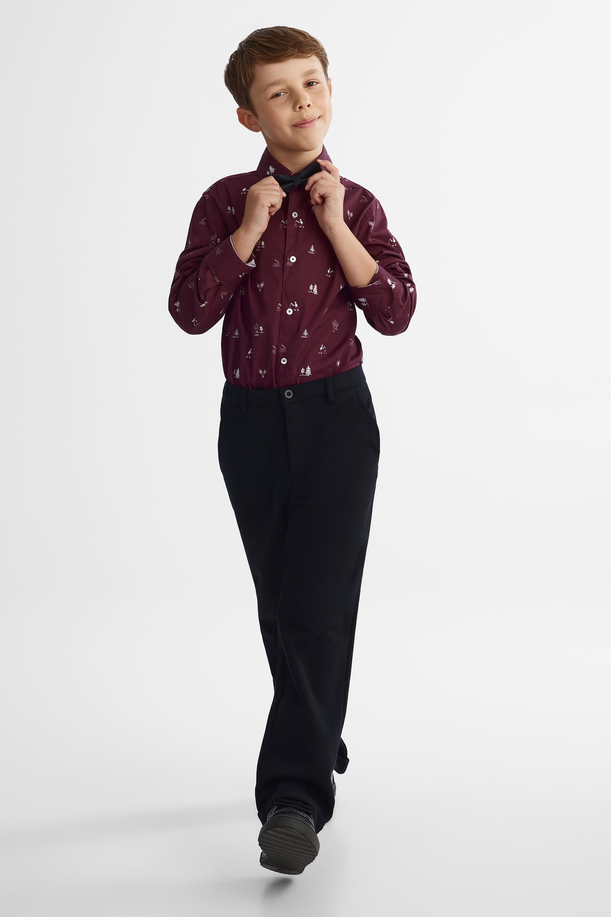 Chemise imprimée - Ado garçon && BOURGOGNE MULTI