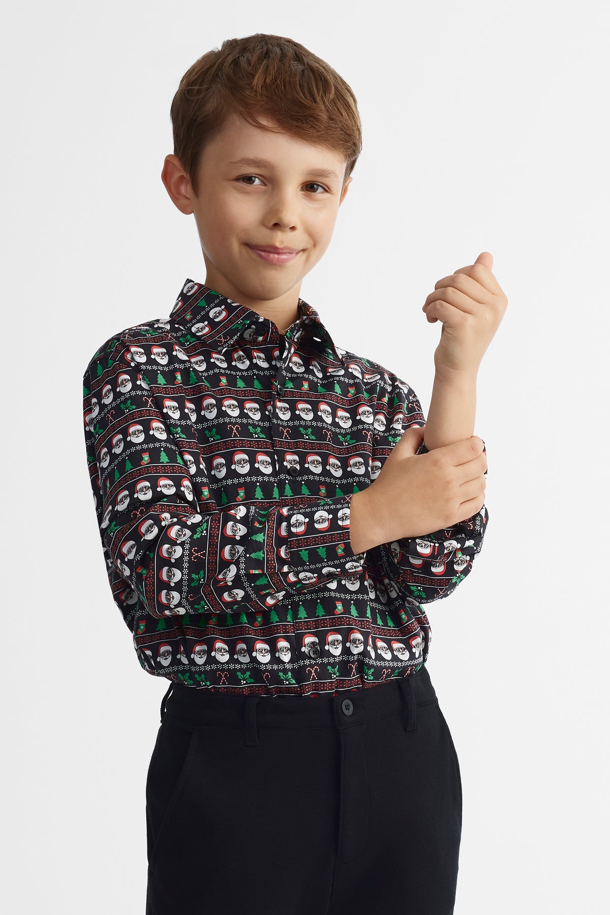 Chemise imprimée - Ado garçon && NOIR/MULTI
