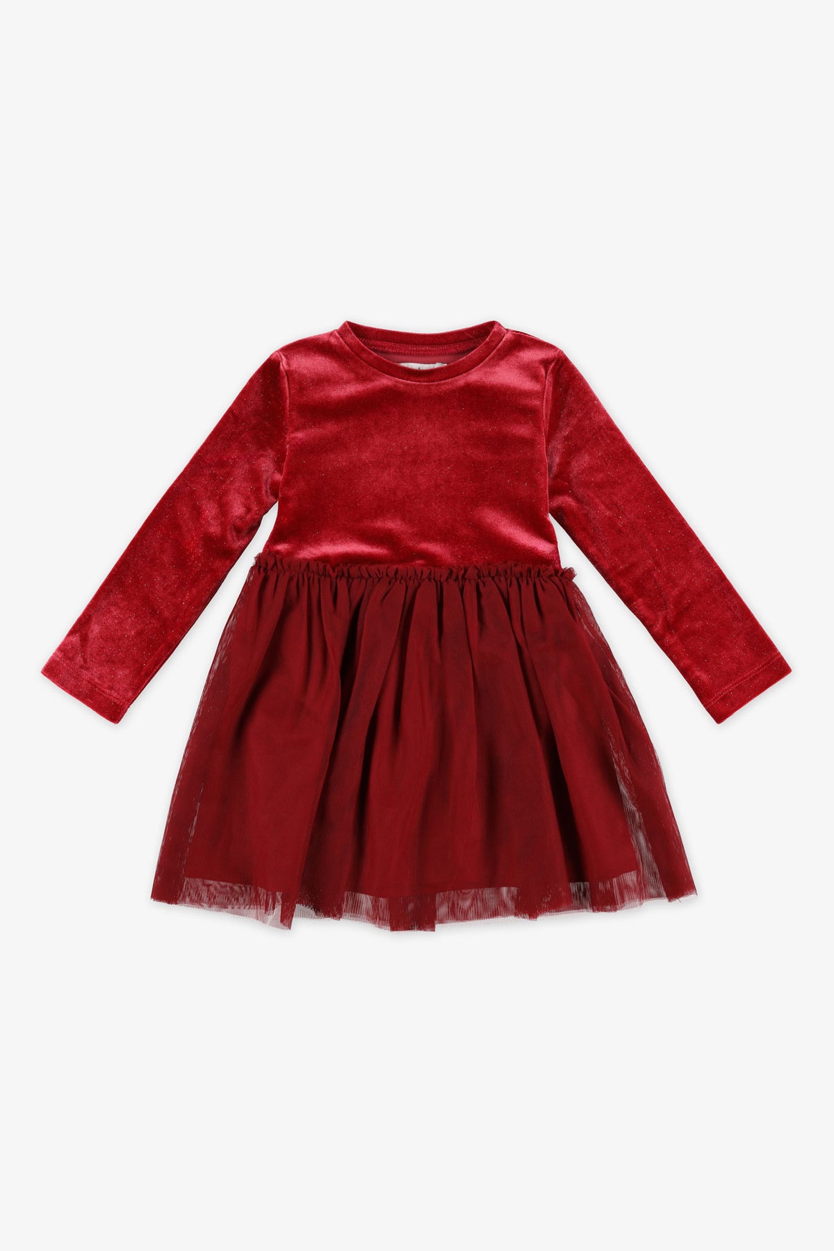 Robe à manches longues - Bébé fille && ROUGE
