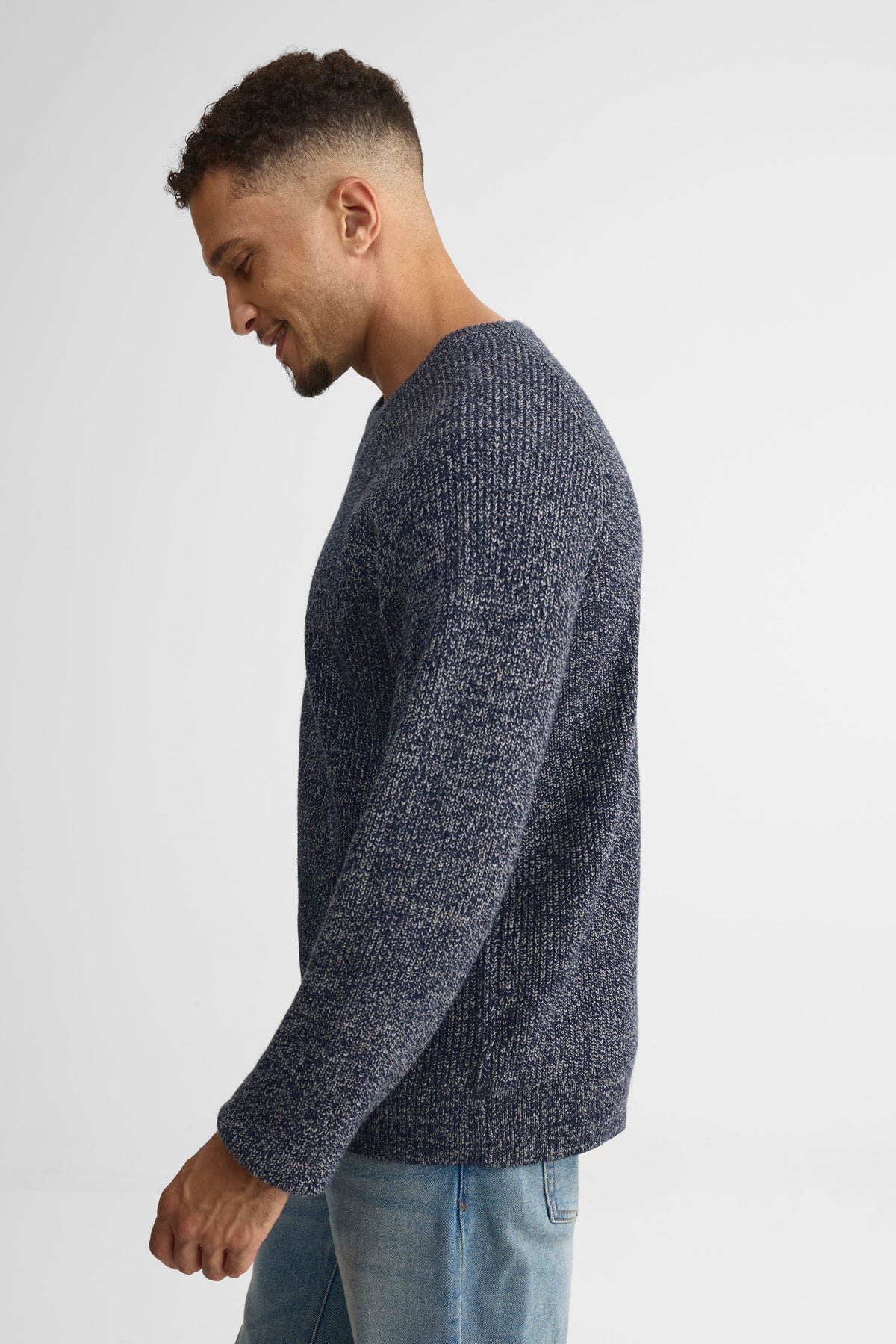 Chandail tricot col rond – Homme && MARIN