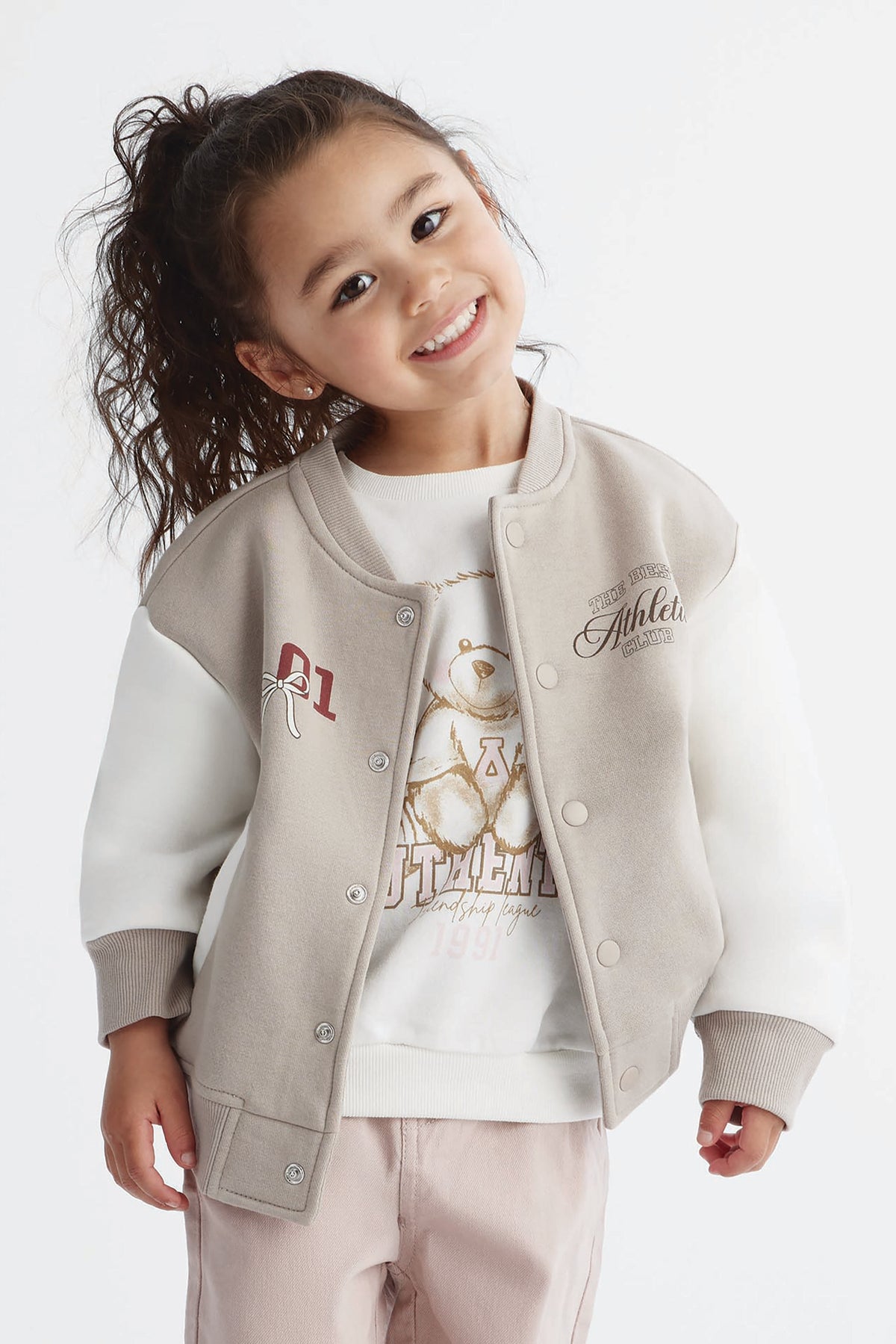 Veste - Enfant fille && TAUPE