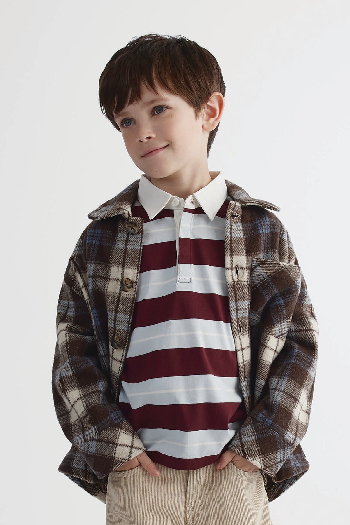 Chemise - Enfant garçon && BRUN/MULTI