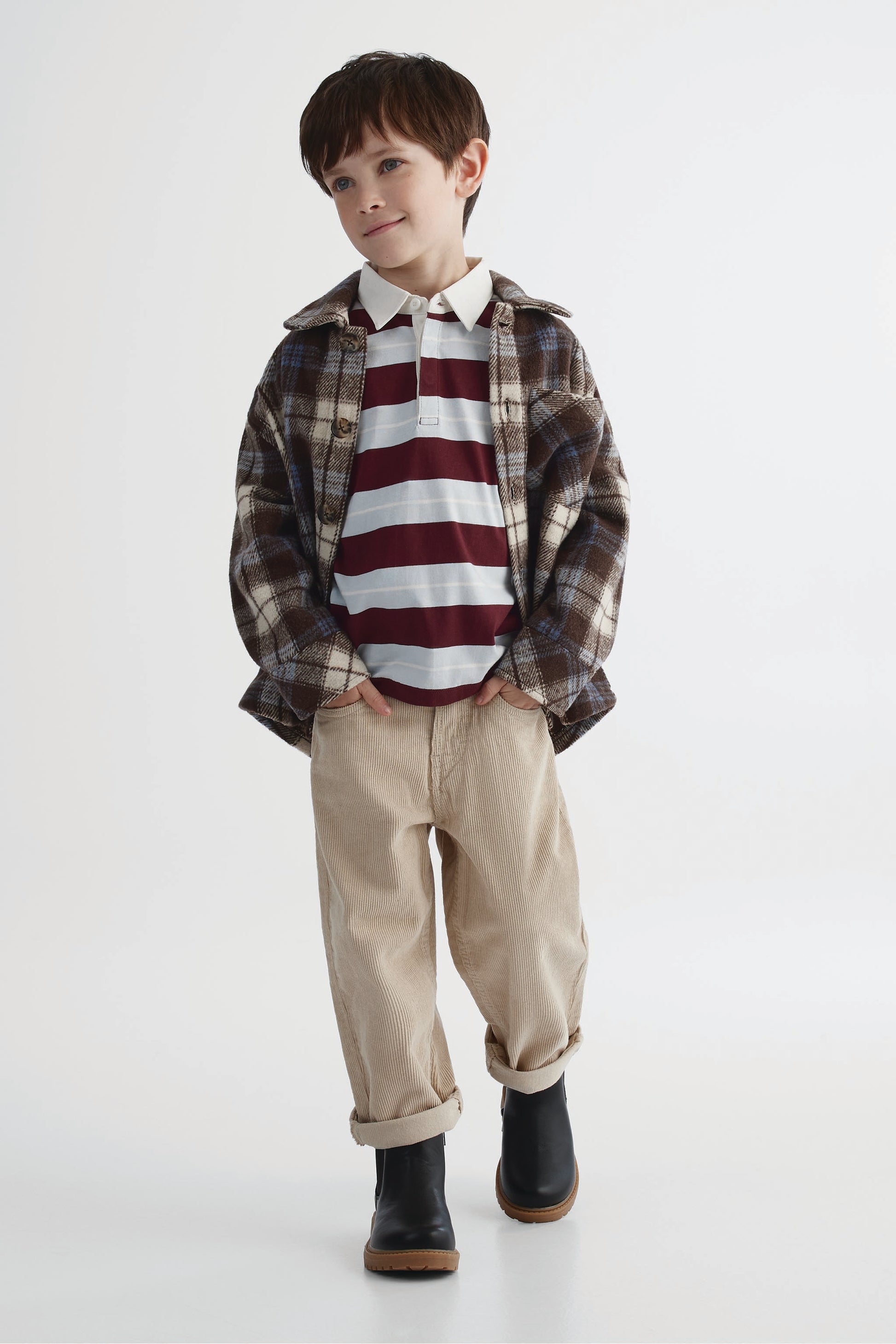 Pantalon velours côtelé velours côtelé - Enfant garçon && BEIGE