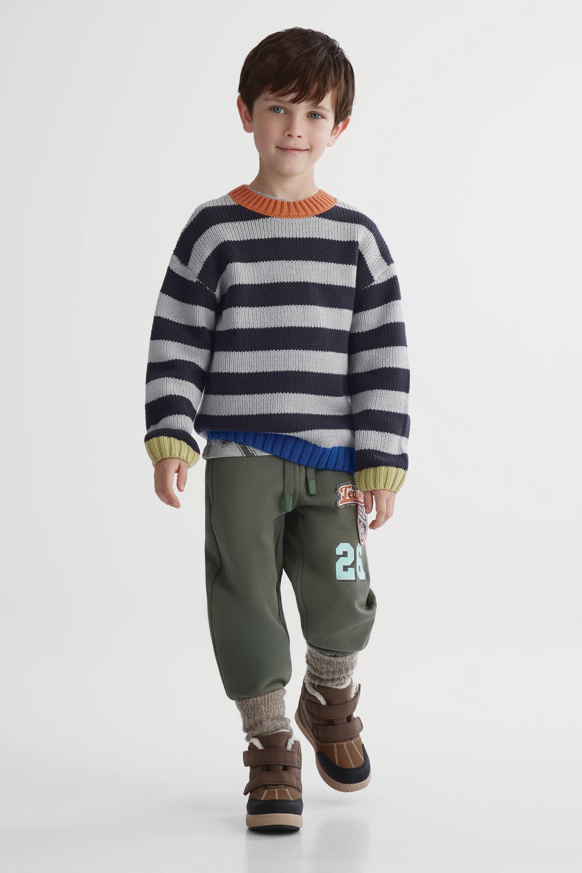 Pantalon ouaté - Enfant garçon && KAKI