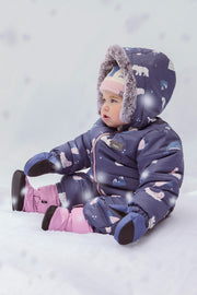 Combinaison une pièce chaude - Bébé fille && MARIN/MULTI