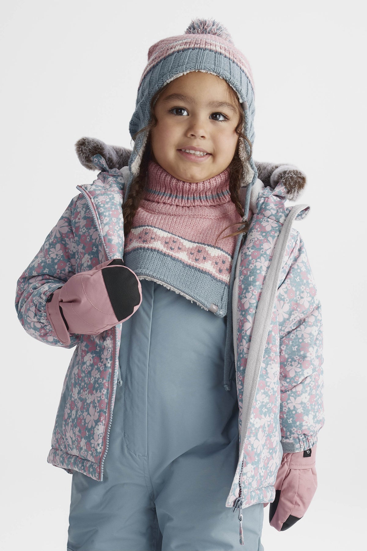 Mitaines isolées douillettes - Bébé fille && CORAIL