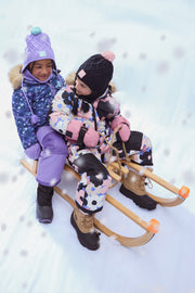 Combinaison isolée neige - Enfant fille && NOIR/MULTI