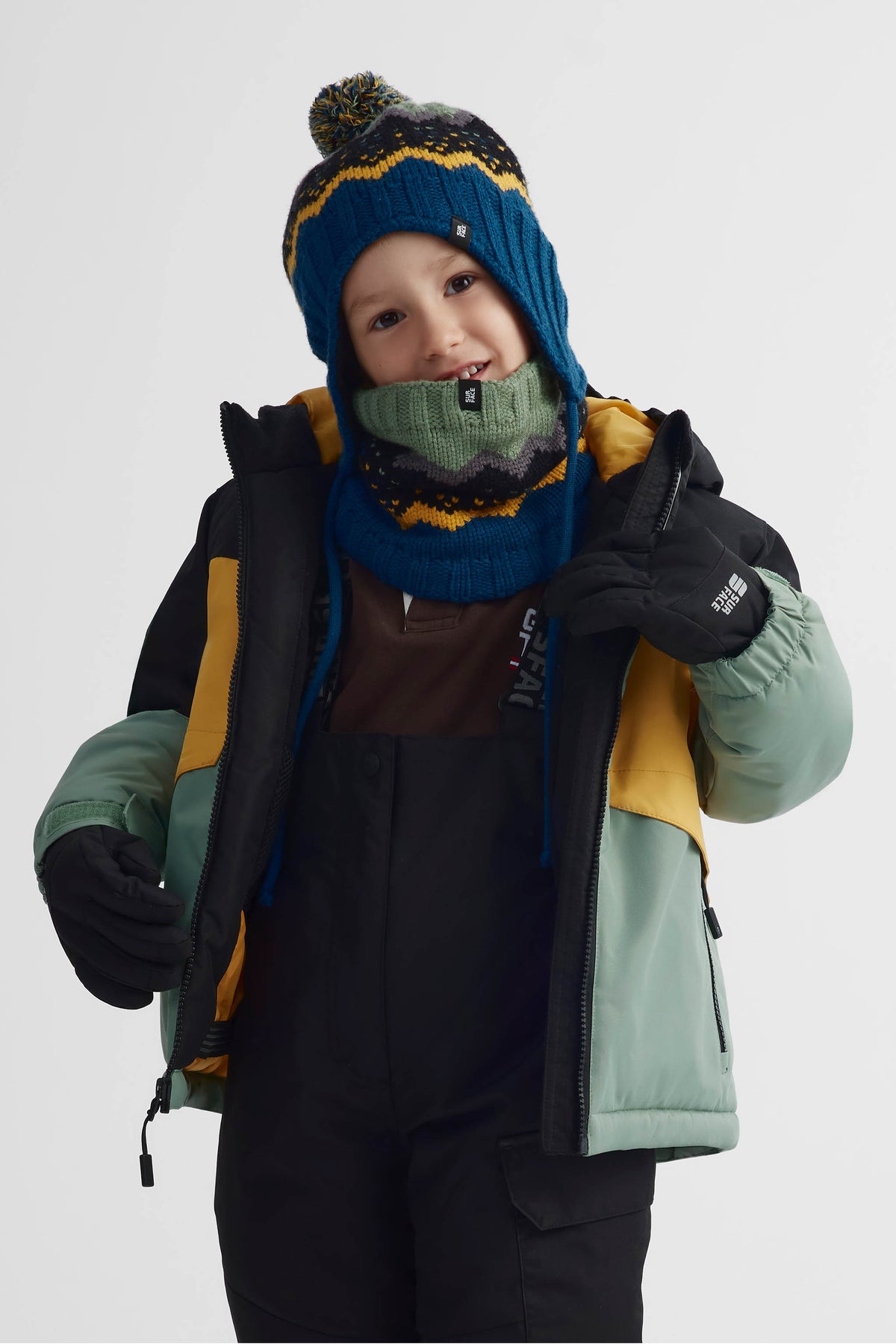 Gants isolés sport - Enfant garçon && NOIR