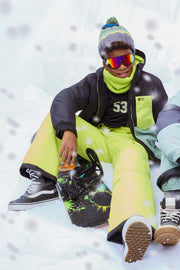 Pantalon de neige performant - Ado garçon && VERT LIME