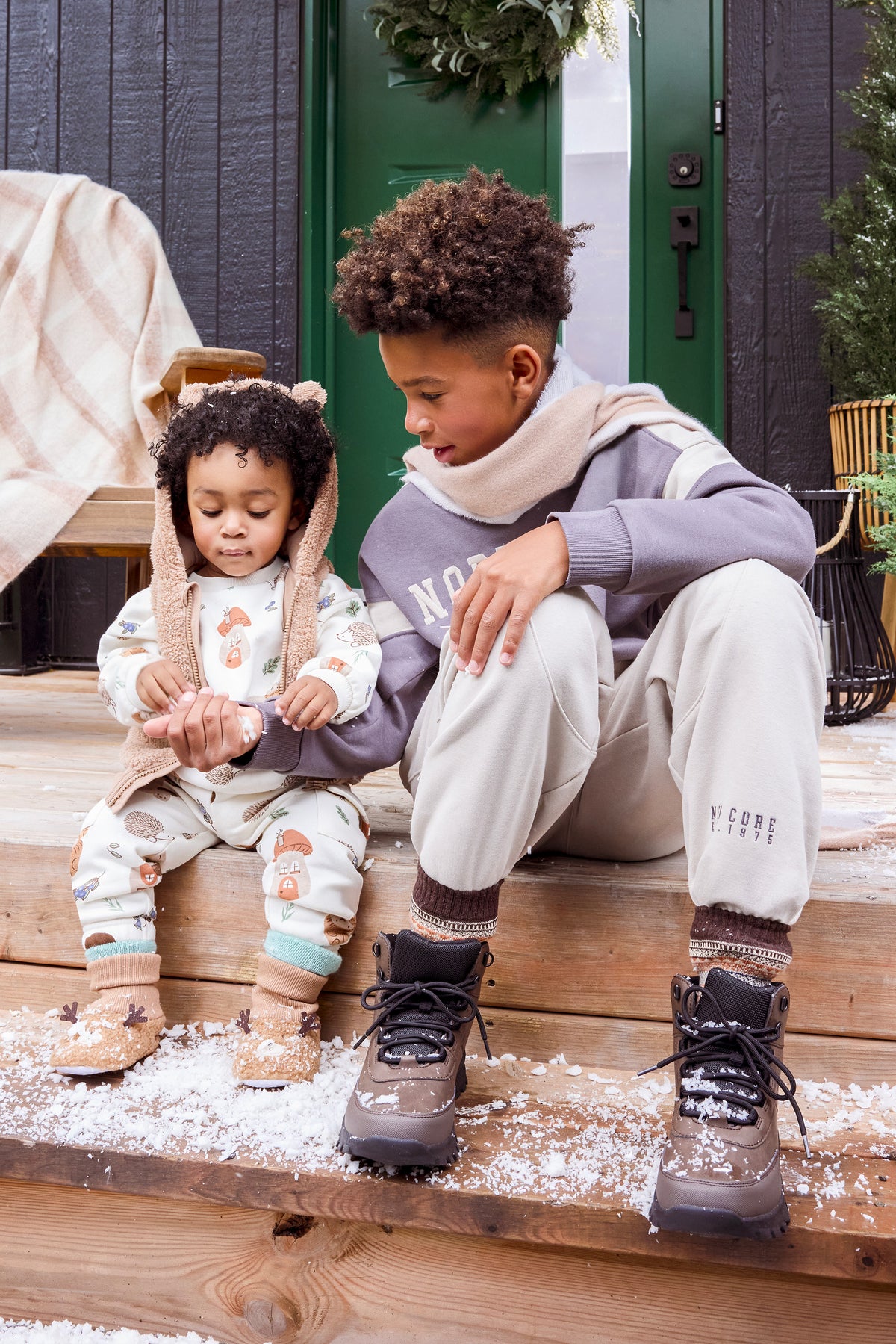 Chandail ouaté - Bébé garçon && BEIGE/MULTI