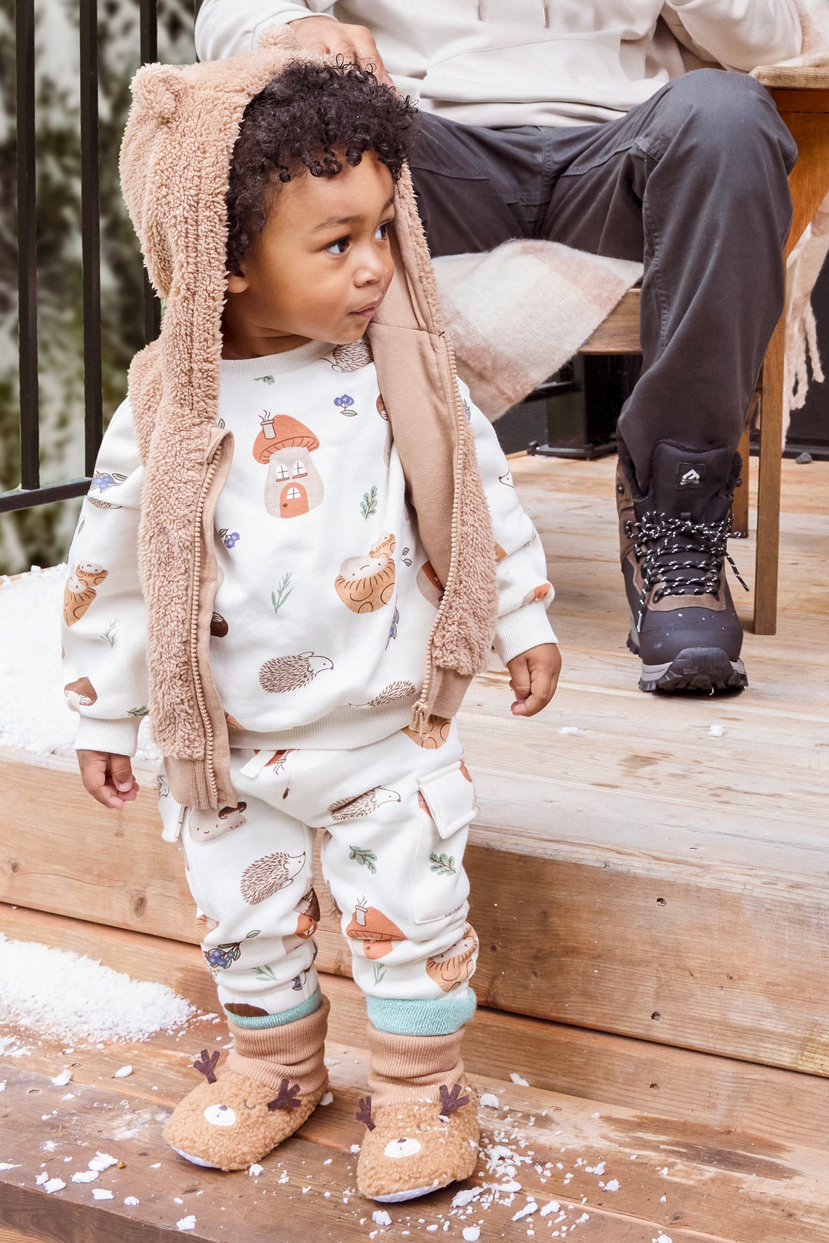 Pantalon douillet - Bébé garçon && BEIGE/MULTI